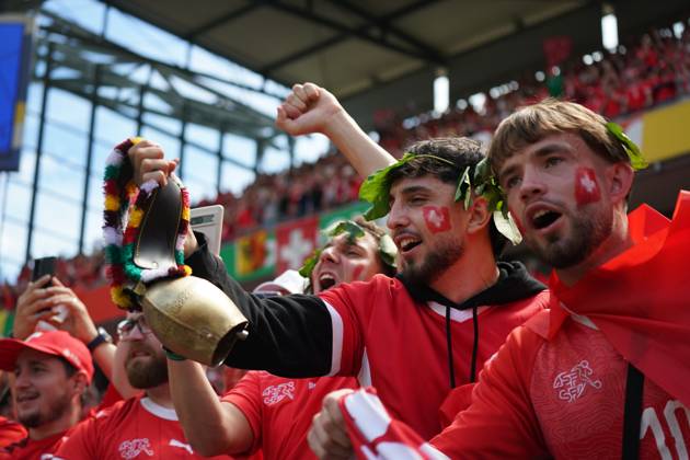 Football, UEFA Euro 2024, Euro 2024, group stage, Group A, Hungary Switzerland Cologne Stadium Switzerland, Glocker