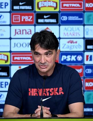 Croatia EURO 2024 press conference, PK, Pressekonferenz Zlatko Dalic, head coach of Croatia, attends a press conference of Croatia national team, Nationalteam at UEFA EURO, EM, Europameisterschaft,Fussball 2024 Croatia base camp in Neuruppin, Germany on June 16, 2024. MarkoxLukunic PIXSELL