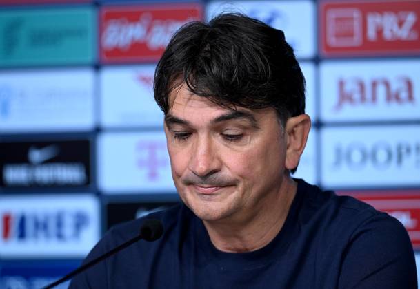 Croatia EURO 2024 press conference, PK, Pressekonferenz Zlatko Dalic, head coach of Croatia, attends a press conference of Croatia national team, Nationalteam at UEFA EURO, EM, Europameisterschaft,Fussball 2024 Croatia base camp in Neuruppin, Germany on June 16, 2024. MarkoxLukunic PIXSELL