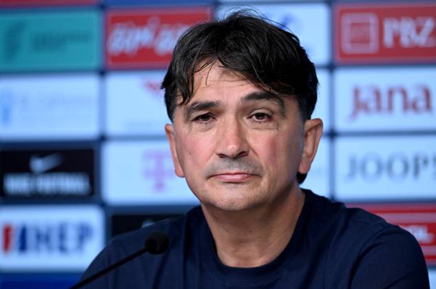 Croatia EURO 2024 press conference, PK, Pressekonferenz Zlatko Dalic, head coach of Croatia, attends a press conference of Croatia national team, Nationalteam at UEFA EURO, EM, Europameisterschaft,Fussball 2024 Croatia base camp in Neuruppin, Germany on June 16, 2024. MarkoxLukunic PIXSELL