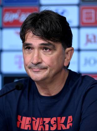 Croatia EURO 2024 press conference, PK, Pressekonferenz Zlatko Dalic, head coach of Croatia, attends a press conference of Croatia national team, Nationalteam at UEFA EURO, EM, Europameisterschaft,Fussball 2024 Croatia base camp in Neuruppin, Germany on June 16, 2024. MarkoxLukunic PIXSELL