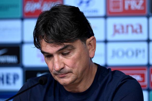 Croatia EURO 2024 press conference, PK, Pressekonferenz Zlatko Dalic, head coach of Croatia, attends a press conference of Croatia national team, Nationalteam at UEFA EURO, EM, Europameisterschaft,Fussball 2024 Croatia base camp in Neuruppin, Germany on June 16, 2024. MarkoxLukunic PIXSELL