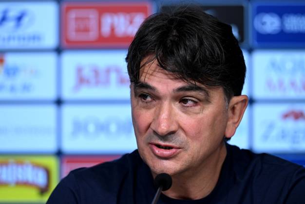 Croatia EURO 2024 press conference, PK, Pressekonferenz Zlatko Dalic, head coach of Croatia, attends a press conference of Croatia national team, Nationalteam at UEFA EURO, EM, Europameisterschaft,Fussball 2024 Croatia base camp in Neuruppin, Germany on June 16, 2024. MarkoxLukunic PIXSELL