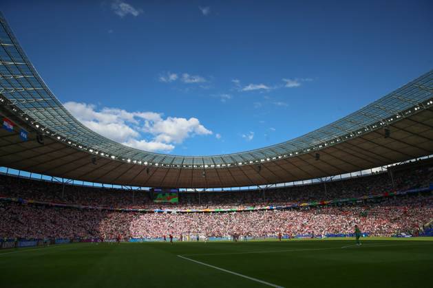 15 06 2024, xtgx, European Football Championship 2024, Spain Croatia emspor, v l symbol photo, symbol image, symbol, view interior Olympic Stadium DFL DFB REGULATIONS PROHIBIT ANY USE OF PHOTOGRAPHS as IMAGE SEQUENCES and or QUASI VIDEO Berlin