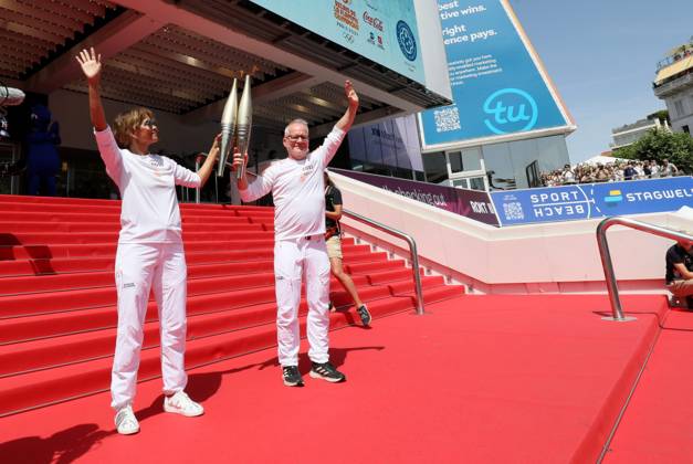 Paris 2024, Olympics, torch relay in Cannes