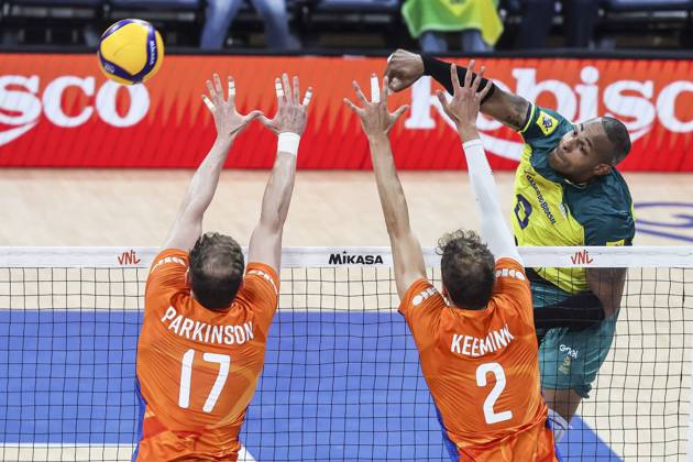 Volleyball, Nations League, Brazil - Netherlands