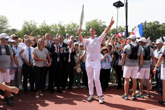 Paris 2024, Olympics, torch relay in Antibes