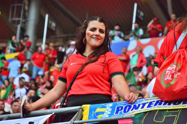 UEFA European Football Championship - UEFA EURO, EM, Europameisterschaft,Fussball 2024 - Portugal vs Czech Republic Portugal supporter during UEFA Euro 2024 - Portugal vs Czech Republic, UEFA European Football Championship in Leipzig, Germany, June 18 2024 Leipzig Germany  Copyright: xIPAxSport ABACAx