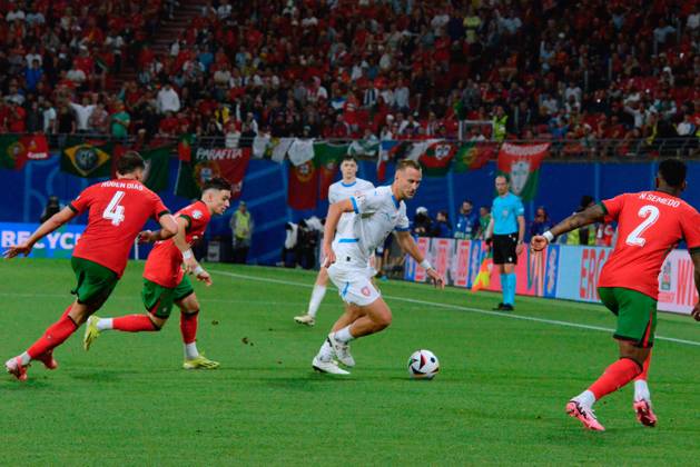 UEFA European Football Championship - UEFA EURO, EM, Europameisterschaft,Fussball 2024 - Portugal vs Czech Republic Atonin Barak (Czechia) in action during UEFA Euro 2024 - Portugal vs Czech Republic, UEFA European Football Championship in Leipzig, Germany, June 18 2024 Leipzig Germany  Copyright: xIPAxSport ABACAx