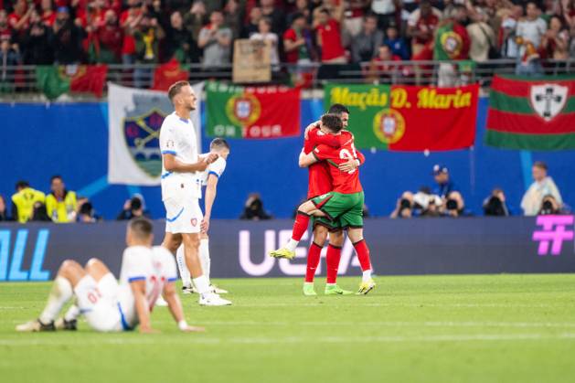 Portugal v Czech Republic, UEFA EURO, EM, Europameisterschaft,Fussball 2024, Leipzig, Germany Leipzig, Germany. 18th, June 2024. Cristiano Ronaldo (7) of Portugal seen in celebration after the final whistle of the UEFA Euro 2024 match in Group F between Portugal and Czech Republic at Red Bull Arena in Leipzig. Leipzig Germany Copyright: xGonzalesxPhoto FrederikkexJensenx