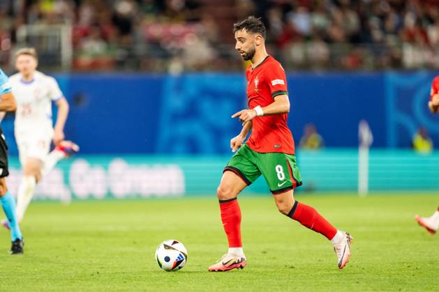 Portugal v Czech Republic, UEFA EURO, EM, Europameisterschaft,Fussball 2024, Leipzig, Germany Leipzig, Germany. 18th, June 2024. Bruno Fernandes (8) of Portugal seen during the UEFA Euro 2024 match in Group F between Portugal and Czech Republic at Red Bull Arena in Leipzig. Leipzig Germany Copyright: xGonzalesxPhoto FrederikkexJensenx