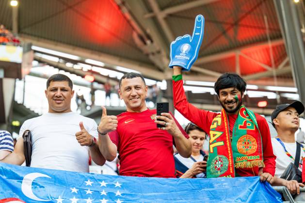 Portugal v Czech Republic, UEFA EURO, EM, Europameisterschaft,Fussball 2024, Leipzig, Germany Leipzig, Germany. 18th, June 2024. Football fans of Portugal seen on the stands during the UEFA Euro 2024 match in Group F between Portugal and Czech Republic at Red Bull Arena in Leipzig. Leipzig Germany Copyright: xGonzalesxPhoto FrederikkexJensenx