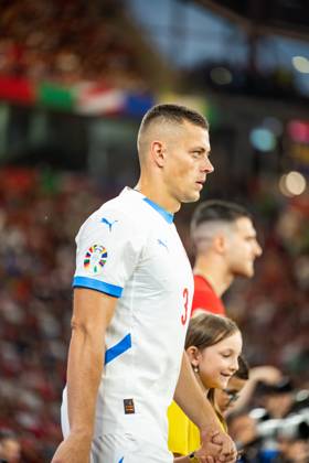 Portugal v Czech Republic, UEFA EURO, EM, Europameisterschaft,Fussball 2024, Leipzig, Germany Leipzig, Germany. 18th, June 2024. Tomas Holes (3) of Czech Republic seen during the UEFA Euro 2024 match in Group F between Portugal and Czech Republic at Red Bull Arena in Leipzig. Leipzig Germany  Copyright: xGonzalesxPhoto FrederikkexJensenx