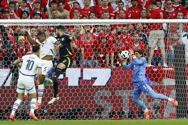COLOGNE, RheinEnergie Stadium, 19-06-2024 , European Football Championship Euro2024, Group stage match no.13 between Scotland and Switzerland. Switzerland keeper Yann Sommer Scotland - Switzerland (Euro2024) x25535191x Copyright: