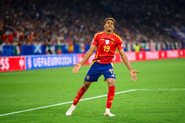 GELSENKIRCHEN, GERMANY - 20 JUNE, 2024: Lamine Yamal, The football match of EURO 2024 Spain vs. Italy at Veltins Arena Copyright: xVITALIIxKLIUIEVx