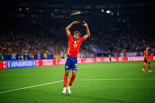 GELSENKIRCHEN, GERMANY - 20 JUNE, 2024: Lamine Yamal, The football match of EURO 2024 Spain vs. Italy at Veltins Arena  Copyright: xVITALIIxKLIUIEVx