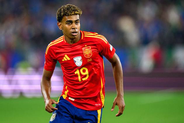 GELSENKIRCHEN, GERMANY - 20 JUNE, 2024: Lamine Yamal The football match of EURO 2024 Spain vs. Italy at Veltins Arena Copyright: xVITALIIxKLIUIEVx
