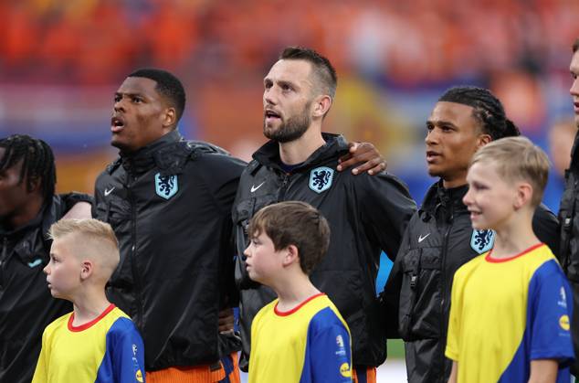 21 06 2024, European Football Championship, UEFA EURO 2024, Netherlands France, Group D, Stadion Leipzig, v l , Stefan de Vrij Netherlands Copyright: HMBxMedia
