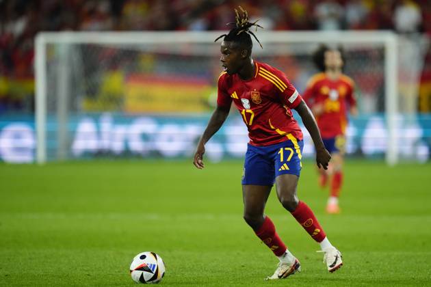 Spain v Italy: Group B - UEFA EURO, EM, Europameisterschaft,Fussball 2024 Nico Williams left winger of Spain and Athletic Club Bilbao during the UEFA EURO 2024 group stage match between Spain and Italy at Arena AufSchalke on June 20, 2024 in Gelsenkirchen, Germany. Gelsenkirchen Germany  Copyright: xJosexBretonx originalFilename:breton-spainvit240620_npIjM