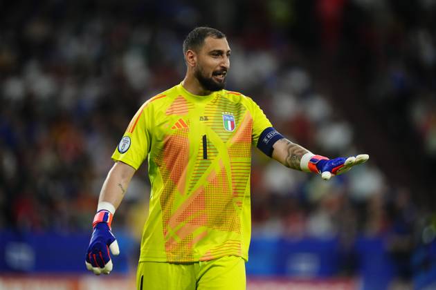 Spain v Italy: Group B - UEFA EURO, EM, Europameisterschaft,Fussball 2024 Gianluigi Donnarumma goalkeeper of Italy and Paris Saint-Germain during the UEFA EURO 2024 group stage match between Spain and Italy at Arena AufSchalke on June 20, 2024 in Gelsenkirchen, Germany. Gelsenkirchen Germany  Copyright: xJosexBretonx originalFilename:breton-spainvit240620_npOF0