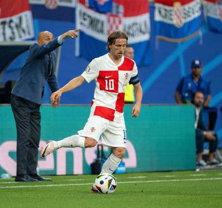 Football, Men, Season 2023 24, UEFA Euro 2024, Group B 3 Matchday in Leipzig, Croatia Italy, Luka Modric Croatia , 24 06 2024, Copyright: xMatthiasxKochx