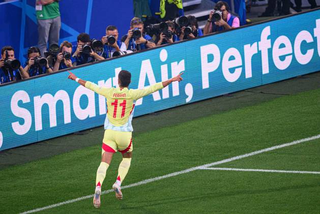 DUESSELDORF, GERMANY - 25 JUNE, 2024: Ferran Torres, The football match of EURO 2024 Albania vs. Spain at Duesseldorf Arena Copyright: xVITALIIxKLIUIEVx