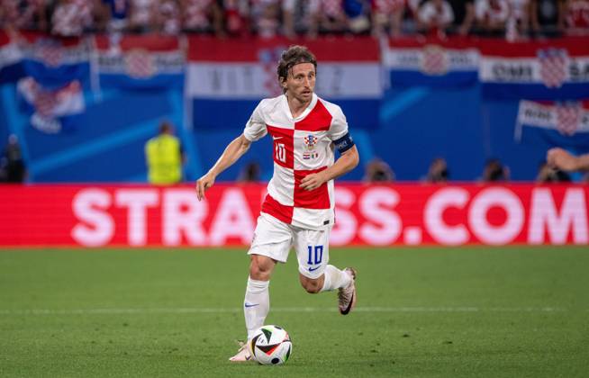 Football, Men, Season 2023 24, UEFA Euro 2024, Group B 3 Matchday in Leipzig, Croatia Italy, Luka Modric Croatia , 24 06 2024, Copyright: xMatthiasxKochx