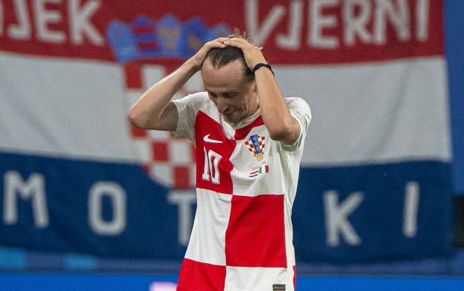 Football, Men, Season 2023 24, UEFA Euro 2024, Group B 3 Matchday in Leipzig, Croatia Italy, Luka Modric Croatia , 24 06 2024, Copyright: xMatthiasxKochx
