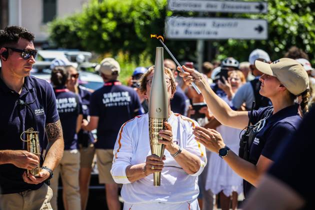 Paris 2024, Olympics, torch relay in Montbeliard