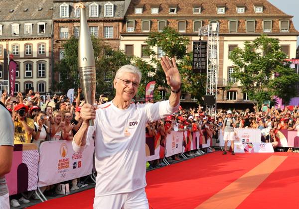 Paris 2024, Olympics, torch relay in Strasbourg