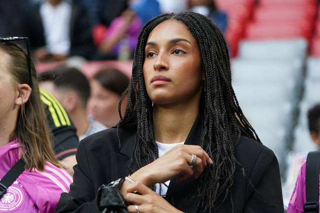 National team, football, UEFA Euro2024, EM 2024, Allianzarena, Munich, Germany Scotland Aaliyah, girlfriend Florian Wirtz, Germany action, single picture