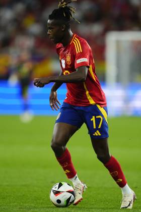 Spain v Italy: Group B - UEFA EURO, EM, Europameisterschaft,Fussball 2024 Nico Williams left winger of Spain and Athletic Club Bilbao during the UEFA EURO 2024 group stage match between Spain and Italy at Arena AufSchalke on June 20, 2024 in Gelsenkirchen, Germany. Gelsenkirchen Germany  Copyright: xJosexBretonx originalFilename:bretonhernandez-spainvit240620_npmWQ