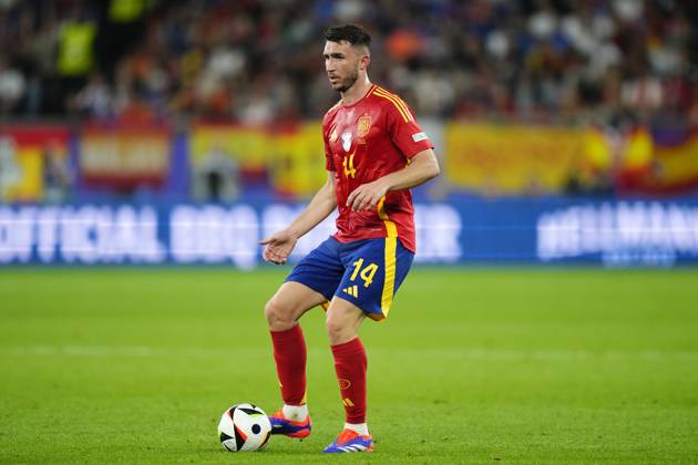 Spain v Italy: Group B - UEFA EURO, EM, Europameisterschaft,Fussball 2024 Aymeric Laporte centre-back of Spain and Al-Nassr FC during the UEFA EURO 2024 group stage match between Spain and Italy at Arena AufSchalke on June 20, 2024 in Gelsenkirchen, Germany. Gelsenkirchen Germany  Copyright: xJosexBretonx originalFilename:bretonhernandez-spainvit240620_np1oh
