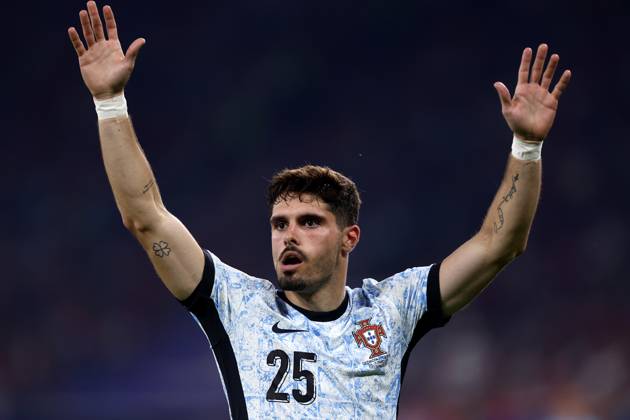Georgia - Portugal Pedro Neto of Portugal gestures during the UEFA EURO, EM, Europameisterschaft,Fussball 2024 Group F match between Georgia and Portugal at Arena AufSchalke on June 26, 2024 in Gelsenkirchen, Germany . Gelsenkirchen Arena AufSchalke Germany Copyright: xMarcoxCanonierox