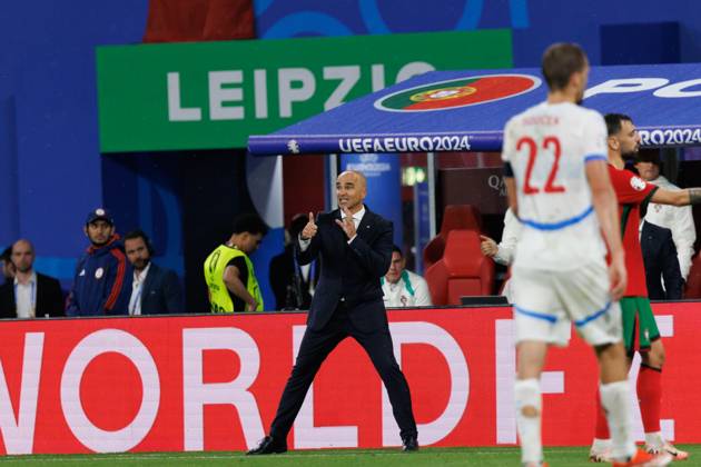 Roberto Martinez seen during UEFA EURO, EM, Europameisterschaft,Fussball 2024 game between national teams of Portugal and Czech Republic at Red Bull Arena (Maciej Rogowski) Leipzig Red Bull Arena Germany Copyright: xMaciejxRogowskix fullportugalczech-60