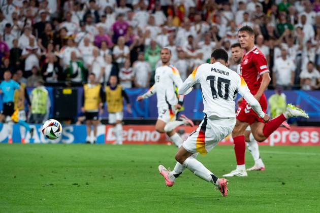 Jamal Musiala Germany, 10 scores the goal for 2 0, GER, Germany GER vs Denmark DEN , European Football Championship, UEFA EURO 2024, Round of 16, 29 06 2024 GER, Germany GER vs Denmark DEN , European Football Championship, UEFA EURO 2024, Round of 16, 29 06 2024 Dortmund Copyright: xEibner-Pressefoto Memmlerx EP_MMR
