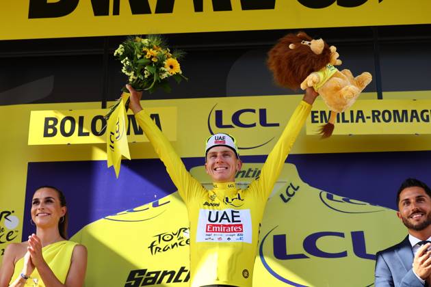 Cycling, Tour de France, 2nd stage, Tadej Pogacar takes yellow jersey