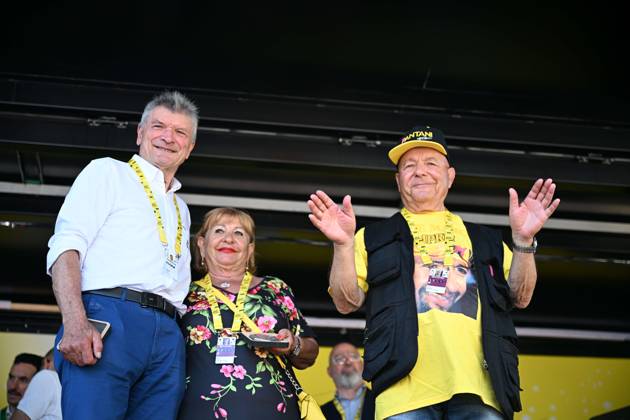 Cycling, Tour de France, stage 2, event with Marco Pantani s parents