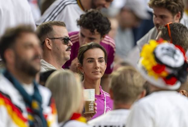 29 06 2024, Football UEFA EURO 2024, Round of 16, Germany Denmark, in the BVB Arena Dortmund, Lisa Müller Germany the wife of Thomas Müller Germany