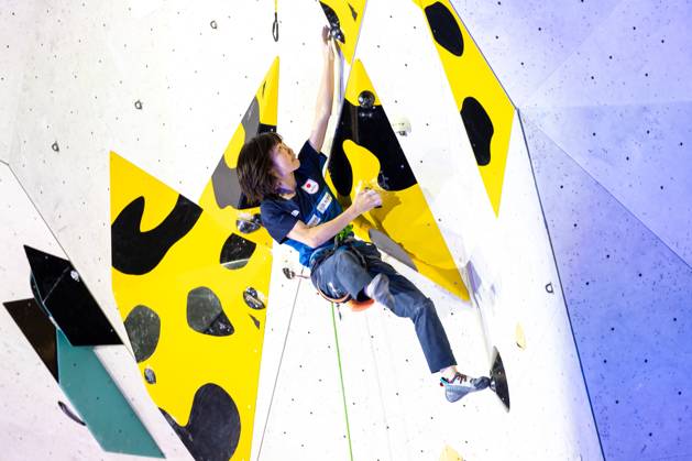 30 06 2024, Innsbruck, AUT, IFSC, Climbing World Cup Innsbruck 2024, women, lead climbing, final, in the picture Ai Mori JPN Ai Mori of Japan during the final of women Lead competition IFSC Climbing World Cup in Innsbruck, Austria on 2024 06 30 Expa Innsbruck  EP_gro