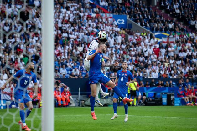 GELSENKIRCHEN, GERMANY - JUNE 30: Milan Skriniar of England during the UEFA EURO, EM, Europameisterschaft,Fussball 2024 round of 16 match between England and Slovakia at Arena AufSchalke on June 30, 2024 in Gelsenkirchen, G England v Slovakia: Round of 16 - UEFA EURO 2024 Copyright: xSebastianxFrejx