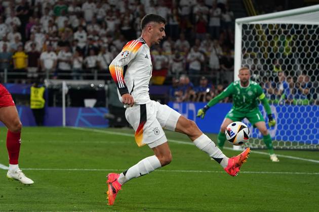 National team, football, UEFA Euro2024, Euro 2024, Dortmund, Germany Denmark Kai Havertz Germany, action, single image