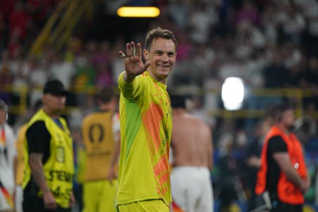 National team, football, UEFA Euro2024, Euro 2024, Dortmund, Germany Denmark Manuel Neuer TW Germany, action, single image