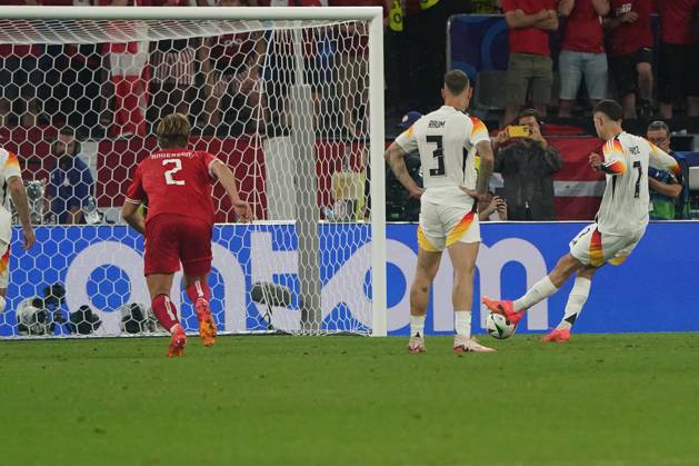 National team, Football, UEFA Euro2024, Euro 2024, Dortmund, Germany Denmark Kai Havertz Germany,Goal scoring action, single image