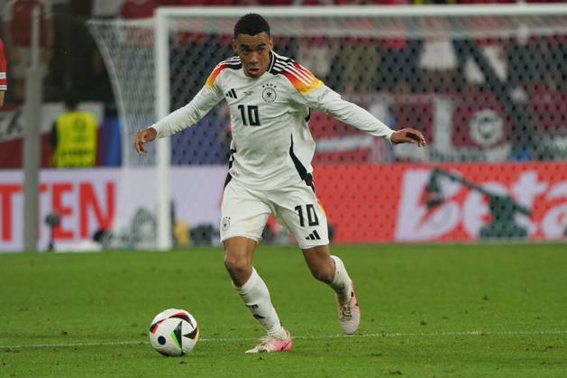 National team, football, UEFA Euro2024, Euro 2024, Dortmund, Germany Denmark Jamal Musiala Germany, action, single image