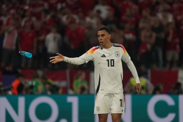 National team, football, UEFA Euro2024, Euro 2024, Dortmund, Germany Denmark Jamal Musiala Germany, action, single image
