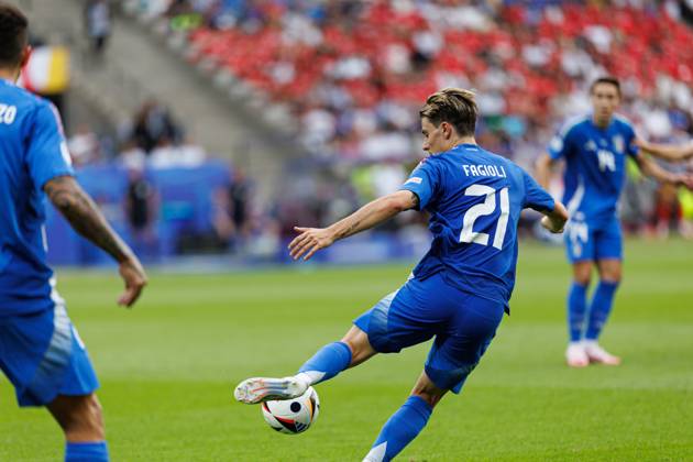 Nicolo Fagioli seen during UEFA EURO, EM, Europameisterschaft,Fussball 2024 Round of 16 game between national teams of Switzerland and Italy at Olympiastadion, Berlin, Germany (Maciej Rogowski) Berlin Olympiastadion Germany Copyright: xMaciejxRogowskix x-091