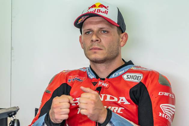 Hohenstein, Germany 05 07 July 2024 MotoGP Sachsenring Germany 2024 In the picture Stefan Bradl GER concentrates in the pits Copyright: xFotostandx xNachtigallx