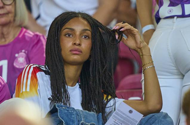 Florian Wirtz, Nr. 17 DFB Aaliyah Mohamed, girlfriend of Florian Wirtz, Nr. 17 DFB sad in the quarter final match GERMANY - SPAIN of the UEFA European Championships 2024 on Jul 5, 2024 in Stuttgart, Germany.