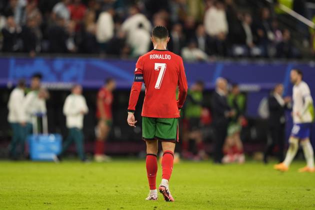 Portugal s Cristiano Ronaldo during a quarterfinal match between Portugal and France at the Euro 2024 soccer tournament in Hamburg, Germany - Friday July 5, 2024. - Soccer . Copyright: xFabioxFerrari LaPressex